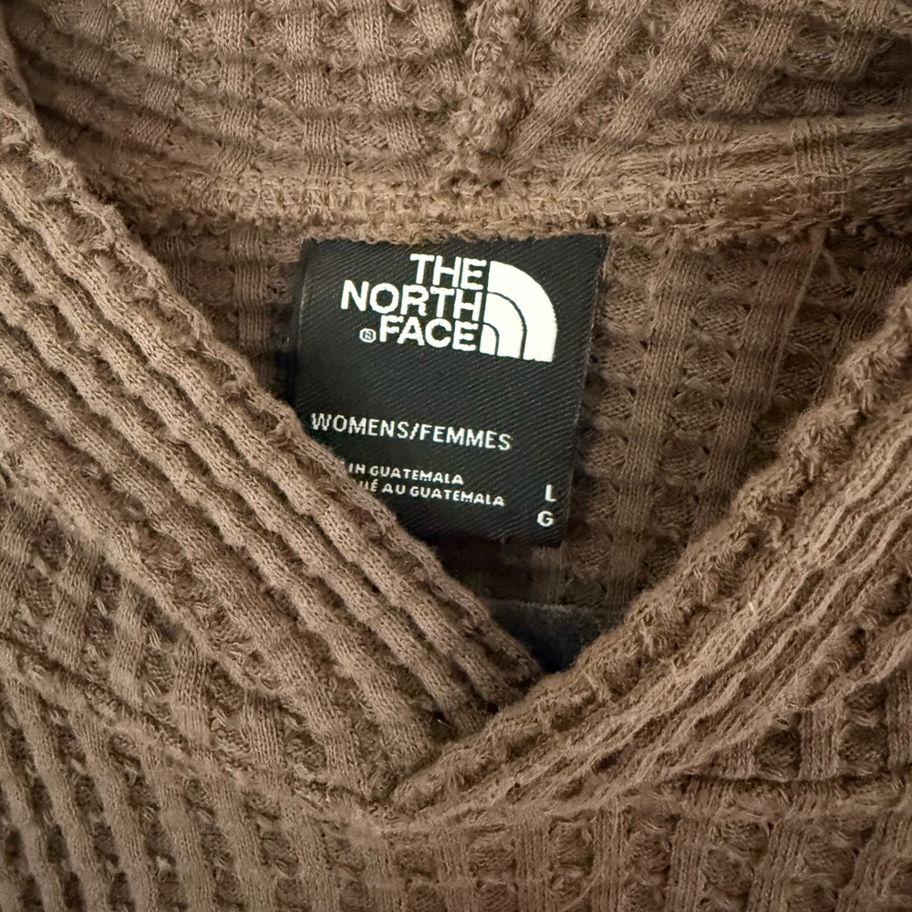 The North Face  Chabot Hoodie Waffle Knit Women's Hoodie Sweater Size Large - Picture 2 of 3